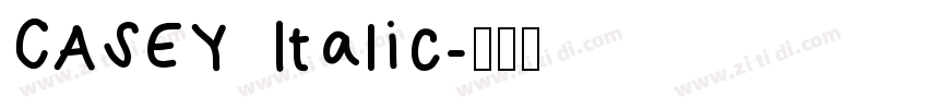 CASEY Italic字体转换